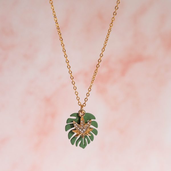Green Leaf Necklace - Image 3